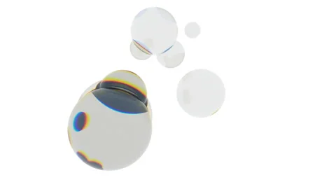 Abstract shining balls spin quickly on a white background. Stock Footage 124607255