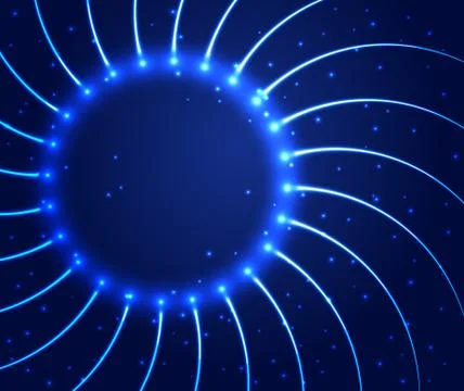 Abstract shining circle background Stock Illustration