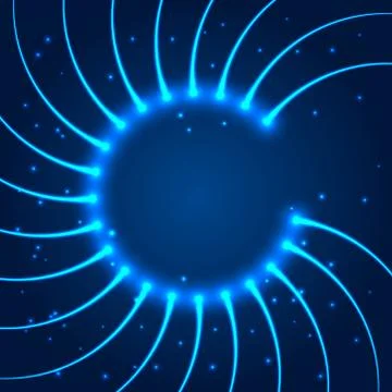 Abstract shining circle vector illustration Illustrazione stock