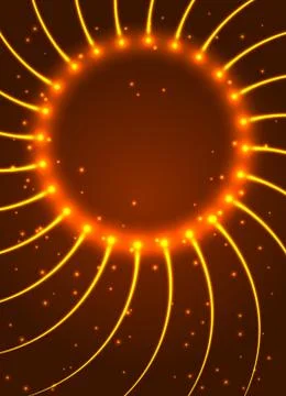 Abstract shining circle vector illustration Stock Illustration