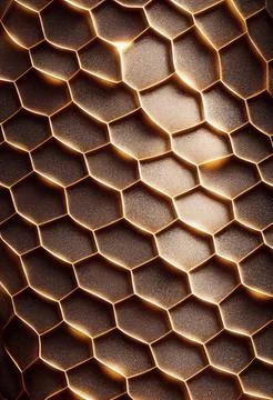 Abstract shining golden grid pattern Stock Illustration