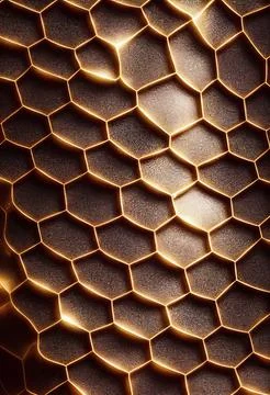 Abstract shining golden pentagon pattern 스톡 일러스트