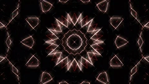 Abstract with shining lines abstract background, mandala, 4k seamless loops Stock Footage 207451007