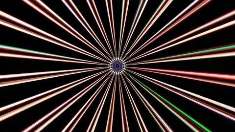 Abstract with shining lines abstract background, mandala, 4k seamless loops Video stock 208046669