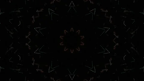 Abstract with shining lines abstract background, mandala, 4k seamless loops Stock Footage 214072472