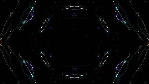 Abstract with shining lines abstract background, mandala, 4k seamless loops Stock-Footage 218613759