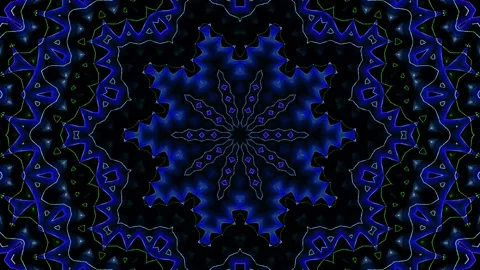 Abstract with shining lines abstract background, mandala, 4k seamless loops Video stock 219887312