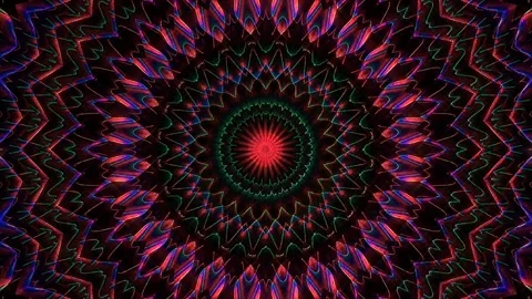 Abstract with shining lines abstract background, mandala, 4k seamless loops 스톡 동영상 220024208