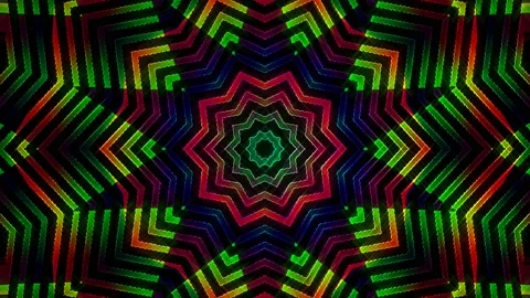 Abstract with shining lines abstract background, mandala, 4k seamless loops Stock Footage 221185840