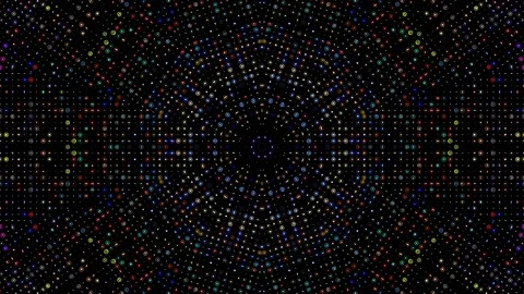 Abstract with shining lines abstract background, mandala, 4k seamless loops Video stock 225884207