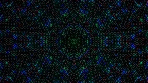 Abstract with shining lines abstract background, mandala, 4k seamless loops Video stock 238473454