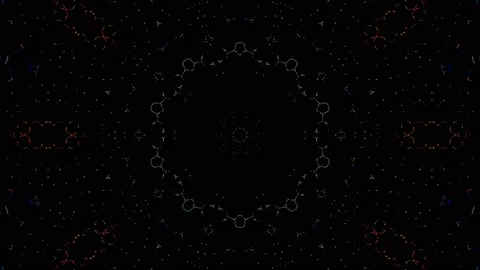 Abstract with shining lines abstract background, mandala, 4k seamless loops Stock-Footage 238850286