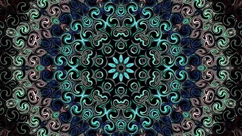 Abstract with shining lines abstract background, mandala, 4k seamless loops Stock-Footage 247498974