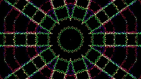 Abstract with shining lines abstract background, mandala, 4k seamless loops Video stock 247713305