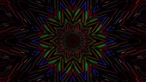 Abstract with shining lines abstract background, mandala, 4k seamless loops Stock Footage 250678736