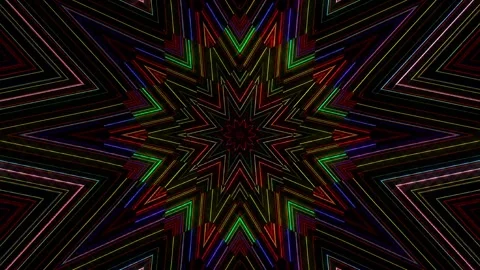 Abstract with shining lines abstract background, mandala, 4k seamless loops Stock Footage 250686635