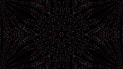 Abstract with shining lines abstract background, mandala, 4k seamless loops Video stock 251913754