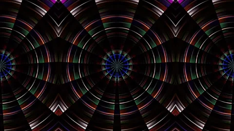 Abstract with shining lines abstract background, mandala, 4k seamless loops Stock Footage 252036976