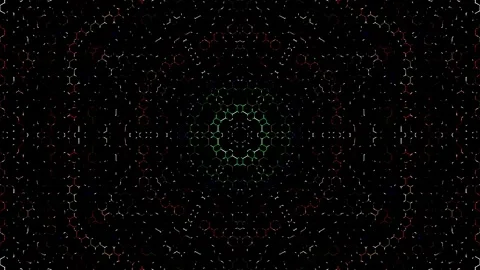 Abstract with shining lines abstract background, mandala, 4k seamless loops Stock Footage 252037059