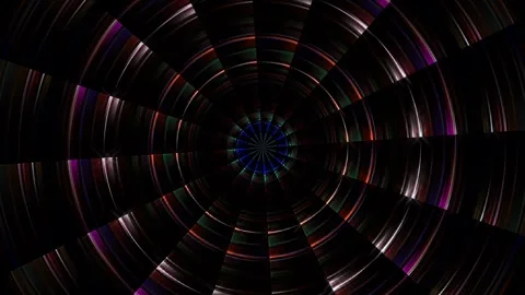 Abstract with shining lines abstract background, mandala, 4k seamless loops Stock Footage 252037353