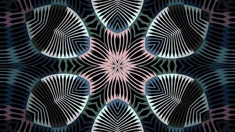Abstract with shining lines abstract background, mandala, 4k seamless loops Video stock 254556285