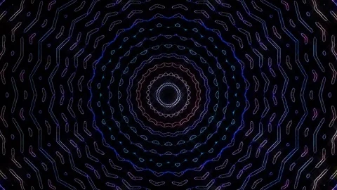 Abstract with shining lines abstract background, mandala, 4k seamless loops Stock-Footage 254949679