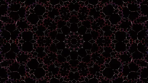 Abstract with shining lines abstract background, mandala, 4k seamless loops Stock-Footage 257707765