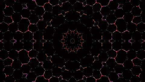 Abstract with shining lines abstract background, mandala, 4k seamless loops Stock Footage 257708144