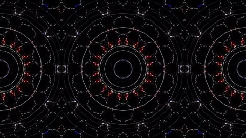 Abstract with shining lines abstract background, mandala, 4k seamless loops 스톡 동영상 257960891