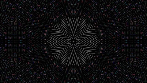 Abstract with shining lines abstract background, mandala, 4k seamless loops Video stock 261841181