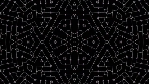 Abstract with shining lines abstract background, mandala, 4k seamless loops Video stock 297263966