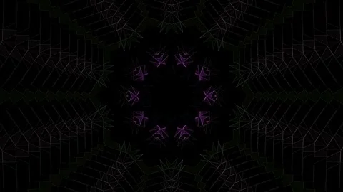 Abstract with shining lines abstract background, mandala, 4k seamless loops Video stock 300720248