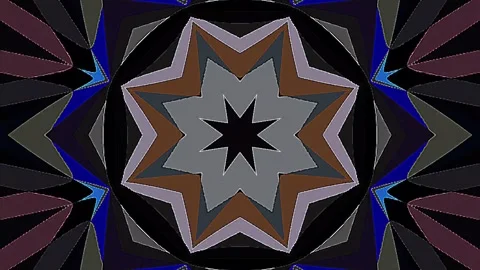 Abstract with shining lines abstract background, mandala, 4k seamless loops Video stock 304543920