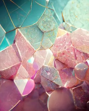 Abstract shining marbled stones pattern Stock Illustration