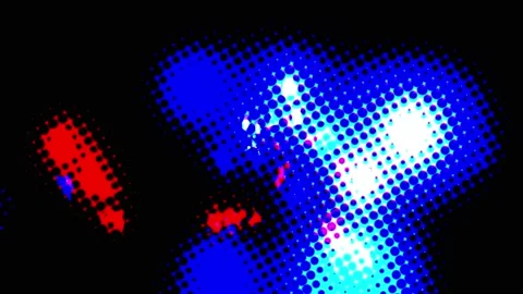 Abstract shining particles with bokeh effect are flowing on the background. Stock Footage 220697619