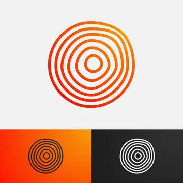 Abstract shining sun logo template with gradation color for company design Stock Illustration
