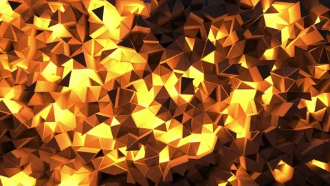 Abstract shining triangular geometric loop background Stock Footage 94503465