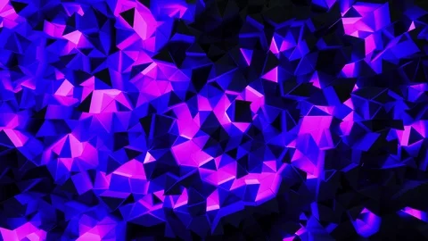 Abstract shining triangular geometric loop background Stock Footage 94507384