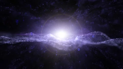 Abstract shining wavy binary numbers animation Stock Footage 333215405
