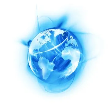 Abstract shining world Stock Illustration