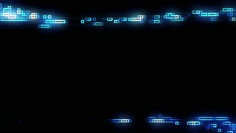 Abstract shinning wave motion particles in maze pattern background. Stock Footage 220697497