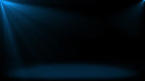 Abstract shinny light rays falling Royal blue optical flares dark background Stock Footage 296055756