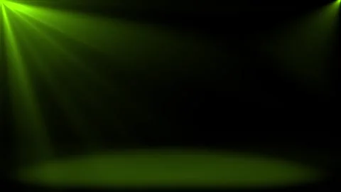 Abstract shinny light rays falling Lime green optical flares dark background Stock Footage 296055775