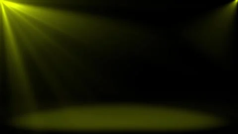Abstract shinny light rays falling Yellow optical flares dark background Video stock 296055789
