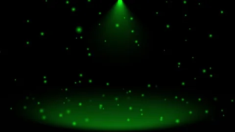 Abstract shinny light rays falling Green optical flares dark background Stock Footage 296055833