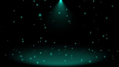 Abstract shinny light rays falling Cyan optical flares dark background Stock Footage 296055839