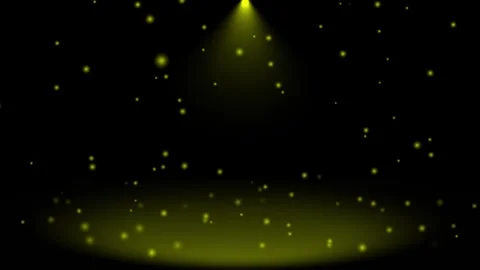 Abstract shinny light rays falling Yellow optical flares dark background Stock Footage 296055854