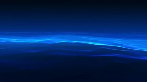 Abstract shiny blue dark waves. Light streaks. Seamless loop. 스톡 동영상 71298509