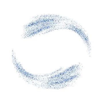 Abstract shiny blue glitter design element 스톡 일러스트