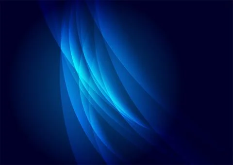 Abstract shiny blue glossy waves minimal elegant background イラスト素材
